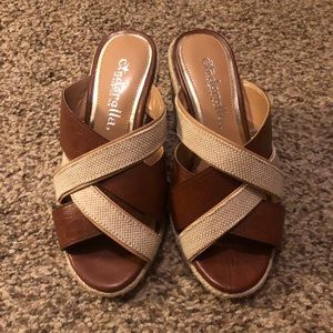 NWOB CINDERELLA OF BOSTON WEDGES SZ 4W/34